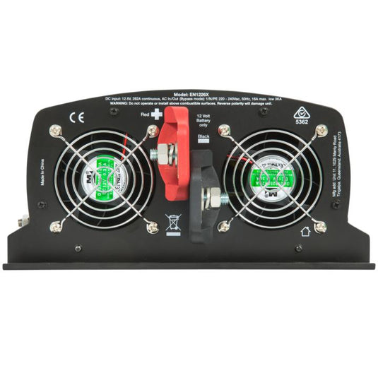 Enerdrive 2600W 12V True Sine Wave Inverter with AC Transfer & Safety Switch