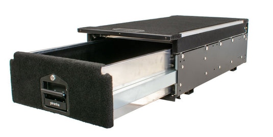 900MM Drawer With Sliding Top & LED light - Aluminium Piranha Off Road
