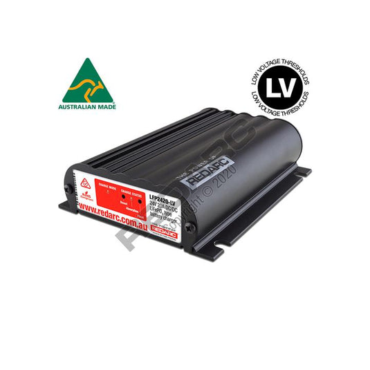 Redarc 24V 20A In-vehicle Lifepo4 Battery Charger (low Voltage)