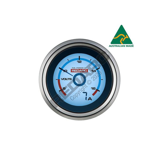 REDARC Single Voltage 52mm Gauge W/Optional Current Display
