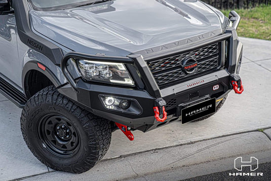 HAMER NISSAN NAVARA 2021 - Present BULL BAR King Series Plus (Incl. Rated Recovery Points) Hamer