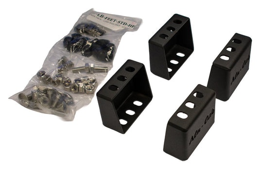 LOAD BAR FEET - HIGH PROFILE 60MM (SET OF 4) Alu - Cab