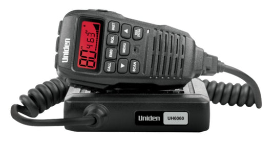 Uniden UH6060 - Escape Pack - Mini Compact UHF CB Mobile With Remote Speaker Microphone and 6.6dBi Antenna Uniden