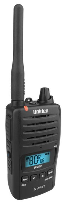 Uniden UH850 - 5 Watt UHF Waterproof CB Handheld Radio Uniden