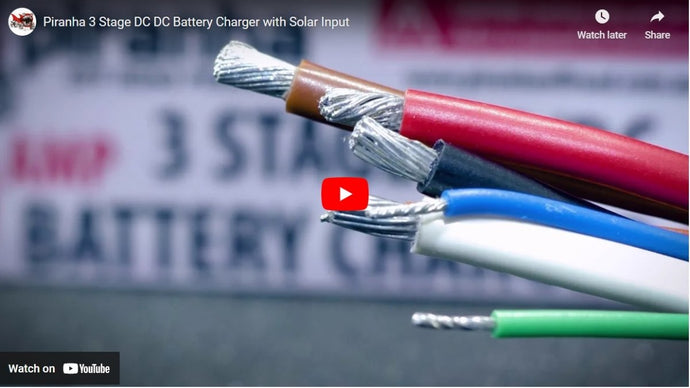 Piranha 3 Stage DC DC Battery Charger with Solar Input