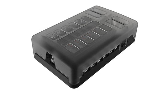 12 Way std fuseholder with neg PC Terminals AP LED