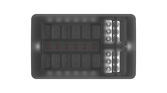 12 Way std fuseholder with neg PC Terminals AP LED
