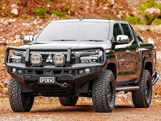 PIAK Genesis Loop Winch Bar Mitsubishi Triton MV 2024+ (Black & Black)