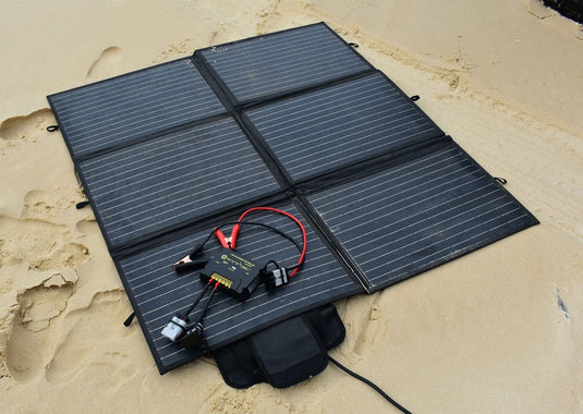 200W Folding Solar Panel Kit – Monocrystalline with MPPT Regulator Piranha Off Road
