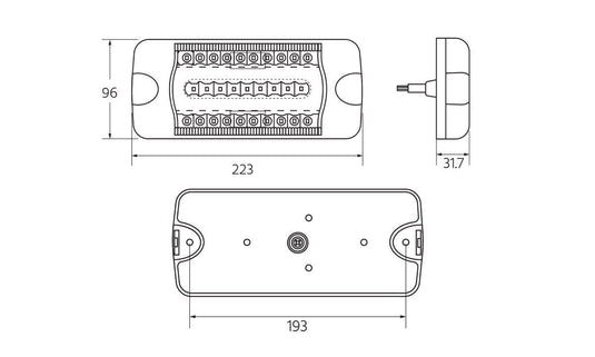 220 Series Combo Stop/Glow Tail/DI/Reverse 12/24v Truvision