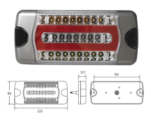 220 Series Combo Stop/Glow Tail/DI/Reverse 12/24v Truvision