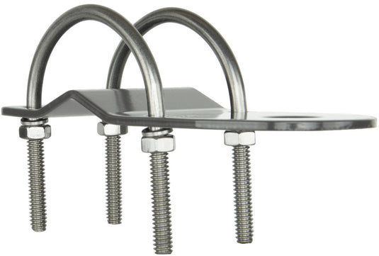 GME 3mm Bull Bar Bracket with U Bolts - Stainless Steel