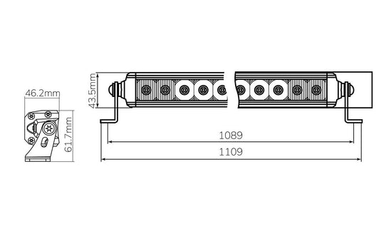 42 Inch Combo Beams Lightbar 10-30V 200W 11800Lm