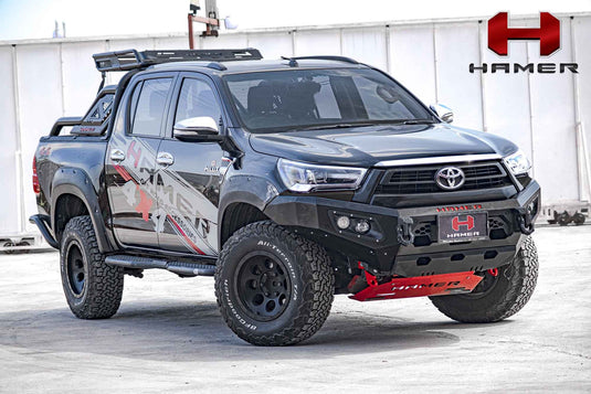 HAMER TOYOTA HILUX REVO 2020-2023 BULL BAR King Series (Incl. Rated Recovery Points) FENDER MODEL