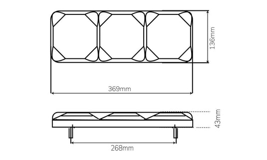 370 Series Stop/Tail/DI/Rev10 - 30V Smoke Lens, Bolt Mount Truvision