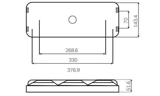 370 Series Stop/Tail/Indicator/Reflector 10 - 30V w/ Black Bracket Truvision