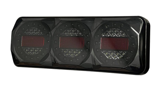 371 Series Stop/Tail/DI/Rev10 - 30V Smoke Lens, Black Base. Truvision