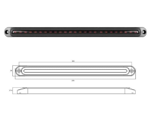 380 Series Combination Stop/Tail/ Sequential Indicator 10 - 30V Truvision