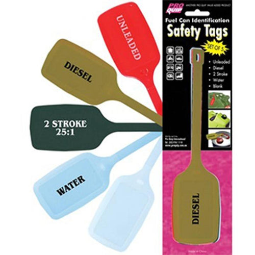 Fuel Can Safety Tags