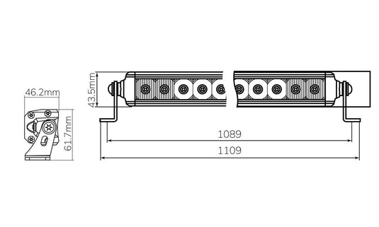 42 Inch Combo Beams Lightbar 10 - 30V 200W 11800Lm Truvision