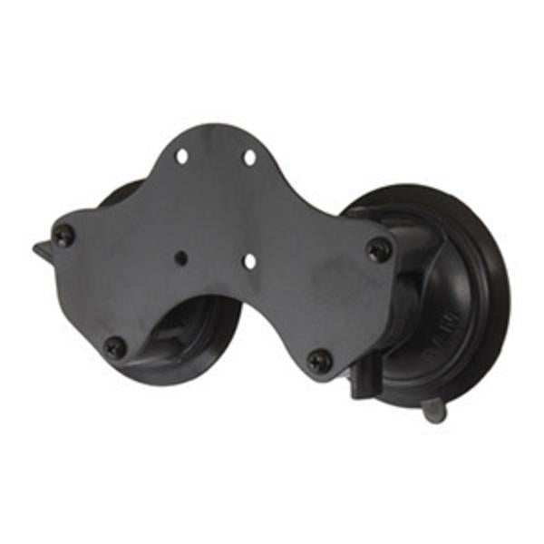 RAM-B-189BU RAM Double Suction Cup Base with Universal AMPs Hole Pattern Ram Mounts