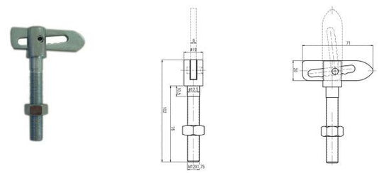 Anti Luce Fastener Z/P Weld On