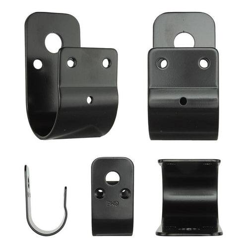GME 50mm Wrap Around Bull Bar Bracket- Black