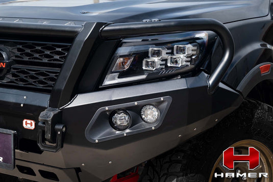 HAMER NISSAN NAVARA 2021-Present BULL BAR King Series Plus (Incl. Rated Recovery Points)