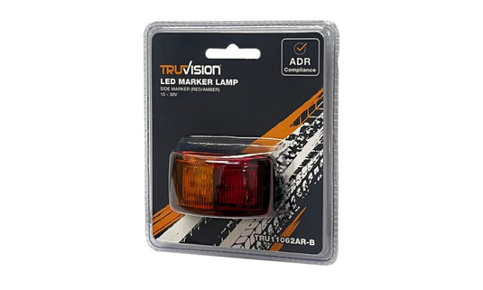 62 Series Amber/Red Side Marker 10-30V Blister Piranha Off Road Products