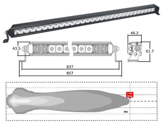 32 Inch Combo Beams Lightbar 10-30V 150W 8850Lm