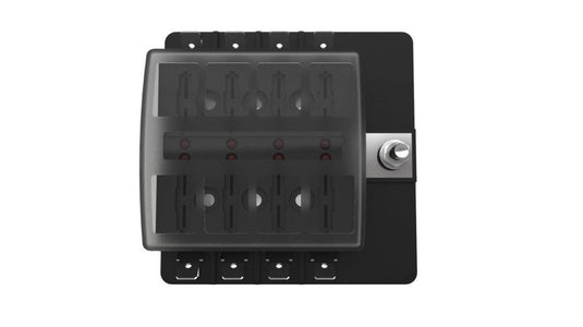 8 Way standard fuse holder with PC Terminals AP LED