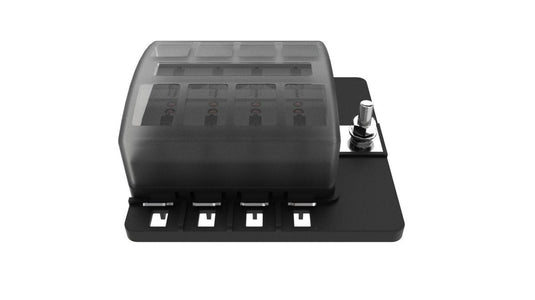 8 Way standard fuse holder with PC Terminals AP LED