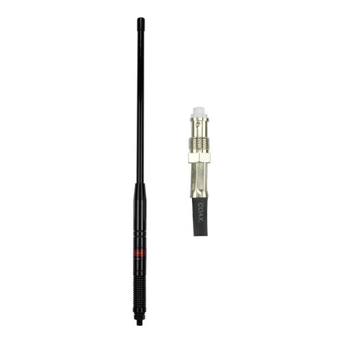 GME 580mm Fibreglass Radome Antenna, AS001B Spring (2.1dBi Gain) - Black