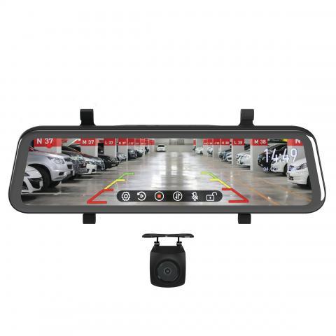 Gator GRV90MKT 9" Mirror Monitor with Reverse Camera & Dash Cam Recording