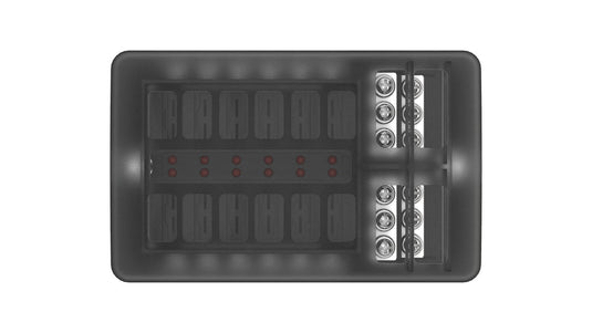 12 Way std fuseholder with neg PC Terminals