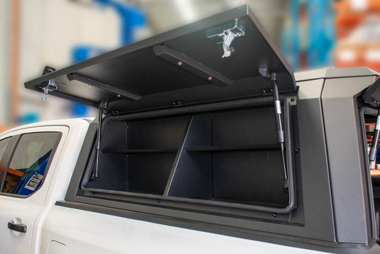 Premium Stainless Steel Canopy Side Storage Box - Passenger Side - To Suit V2 Canopy