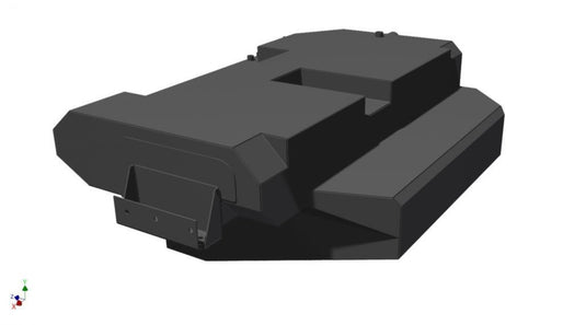 Brown Davis 180L Replacement Long Range Fuel Tank to Suit Toyota Landcruiser 200 Series - Non DPF Models -  with Rear 45L Sub Tank Above Spare Wheel
