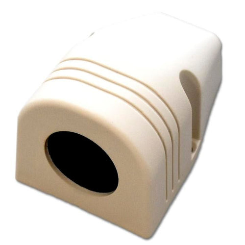 Accessory Socket Housing Single - White AP LED