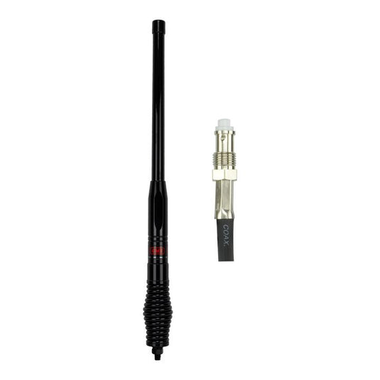 GME 580mm Heavy Duty Fibreglass Radome Antenna, AS004B Spring (2.1dBi Gain) - Black