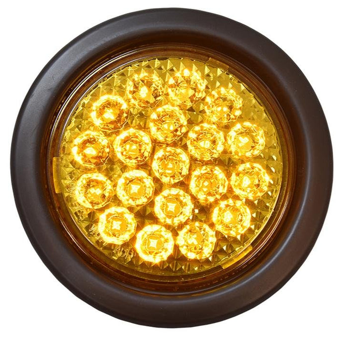 Amber - Round 110MM Insert+GroMMet AP LED