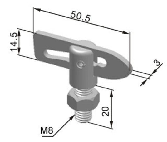 Anti Luce Fastener S/S Weld On McNaughtans Australia