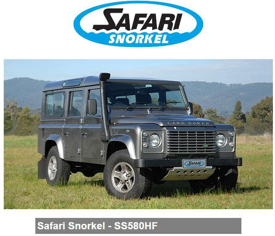 Safari 4X4 Snorkel for the Land Rover Defender TD4 10/2007 Onwards 2.4L Diesel