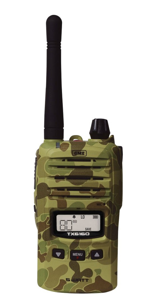GME 5/1 Watt IP67 UHF CB Handheld Radio - CAMO