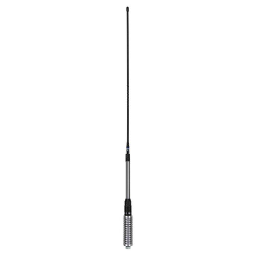 GME 640mm Elevated Feed Base, AS003 Spring, Fibreglass Colinear Antenna (6.6dBi Gain) - Black