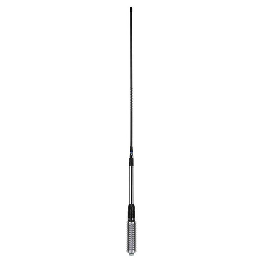 GME 640mm Elevated Feed Base, AS003 Spring, Fibreglass Colinear Antenna (6.6dBi Gain) - Black