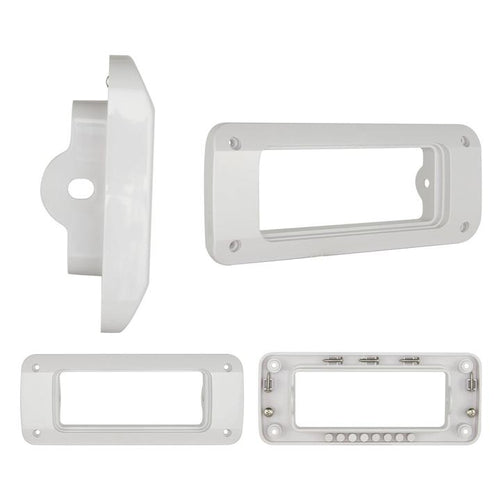 GME Large Flush Mount Bracket - Suit GX400W/GX700W - White