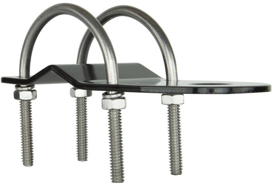 GME 3mm Bull Bar Bracket with U Bolts - Black