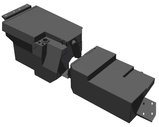 Brown Davis 110L Relocation Long Range Fuel Tank to Suit Toyota Landcruiser 79 Series (2016 - Present) Single Cab - Allows Spare to Mount Under Rear Brown Davis