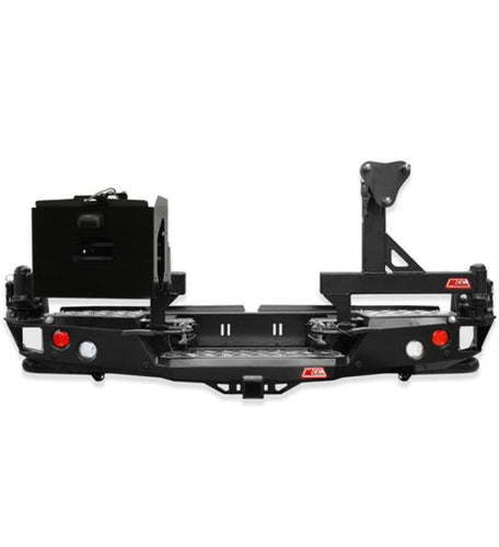 BT50 TF 2021 - On 022 - 02 Rear Wheel Carrier Single Jerry Can Holder Packagewith Side Protection MCC