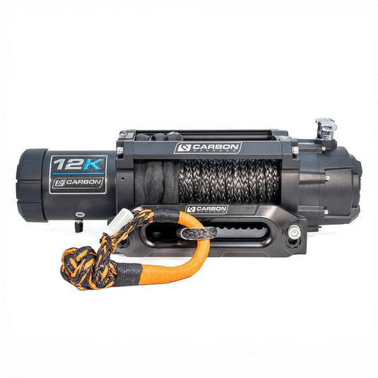 Carbon 12K - 12000lb Winch V3X with MegaPro Hook Carbon Offroad